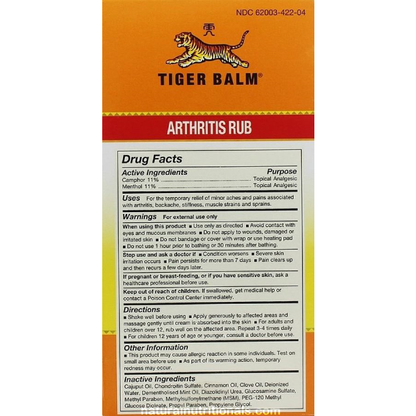 Tiger Balm - Arthritis Rub - 4 fl oz
