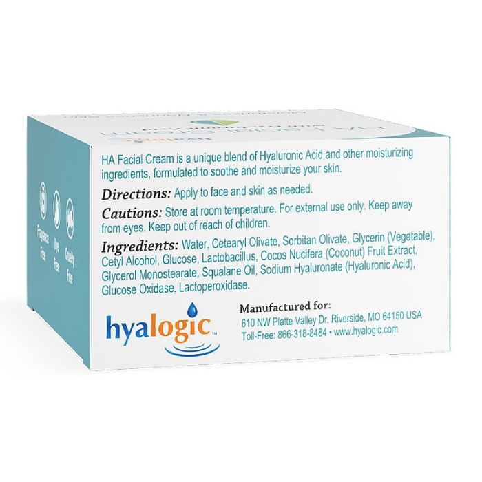 Hyalogic - Face Cream Hyaluronic Acid - 2 oz