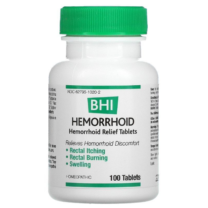 BHI Hemorrhoid Relief 100 tabs
