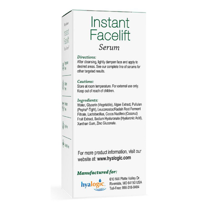 Hyalogic - Instant Facelift HA Face Serum - 1 oz