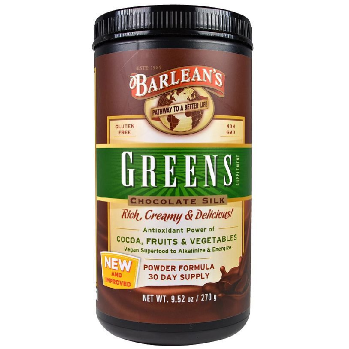 Barlean's Organic Oils Greens Chocolate Silk 9.52 gms