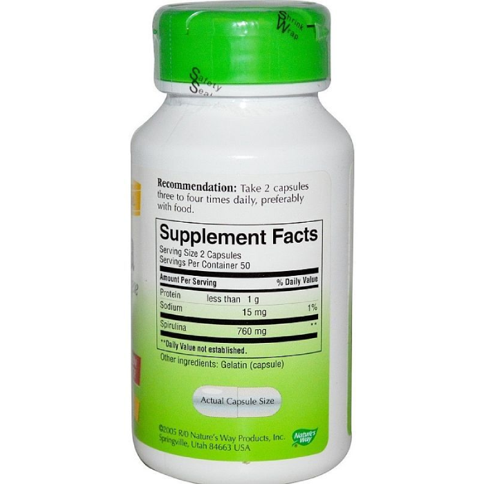 Nature's Way - Spirulina - 100 caps