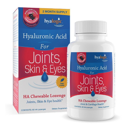 Hyalogic Hyalurnoic Acid for Joint, Skin & Eyes 60 lozenges