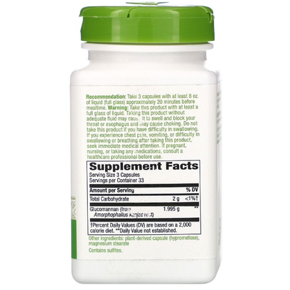 Nature's Way - Glucomannan (Konjac Root) 1995 mg - 100 caps