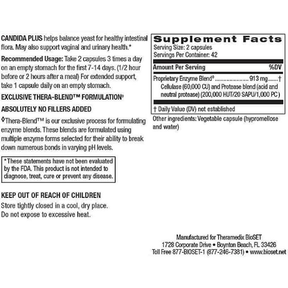 Theramedix BioSET - Candida Plus (Yeast Balance) - 84 caps