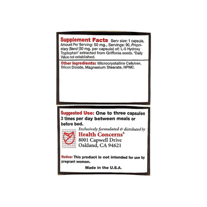 Health Concerns - Griffonex 5 HTP - 90 tabs