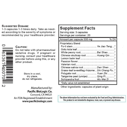 Pacific BioLogic - Calm & Clear - 60 caps