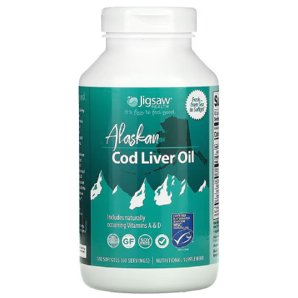 Jigsaw Health Alaskan Cod Liver Oil Liquid 8.12 oz