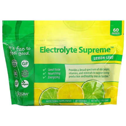 Jigsaw Health Electrolyte Supreme Lemon Lime 60 pkts