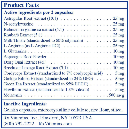 Rx Vitamins – Rx Renal Feline - 120 caps