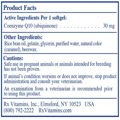 Rx Vitamins – CoQ10 - 30 gels
