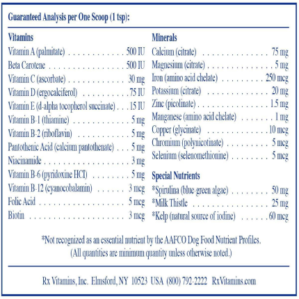 Rx Vitamins – Rx Essential For Dogs - 8 oz
