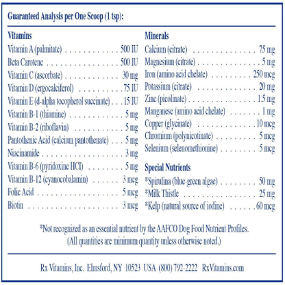 Rx Vitamins – Rx Essential For Dogs - 8 oz