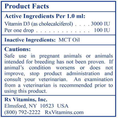 Rx Vitamins – Rx D3 - 2 oz