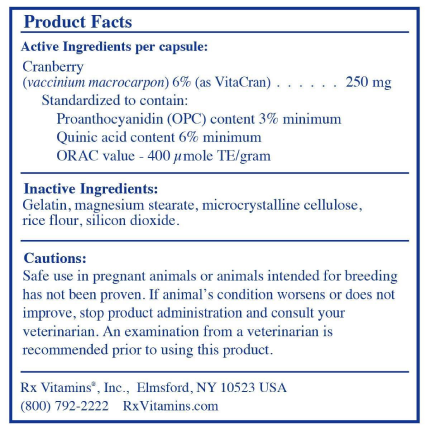 Rx Vitamins – Cranberry Rx - 90 caps