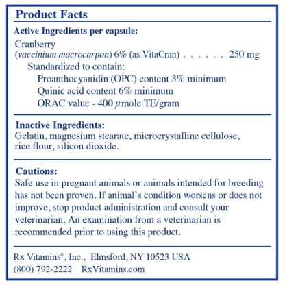 Rx Vitamins – Cranberry Rx - 90 caps