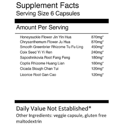 Treasure of the East - Shi Zhen Fang (Lonicera Smilax Comb) - 100 caps