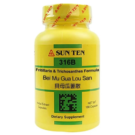Sun Ten Fritillaria & Trichosanthes (Bei Mu Gua Lou San) 100 caps