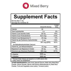 Fenix Nutrition Circulation Cardio Support Mixed Berry