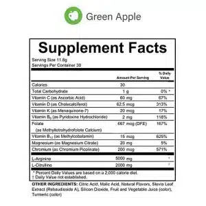 Fenix Nutrition Circulation Cardio Support Green Apple