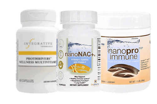 Probiotic and immune support supplements including probiotics, nanoNAC+, and nanoPro immune for gut health and immune system wellness.